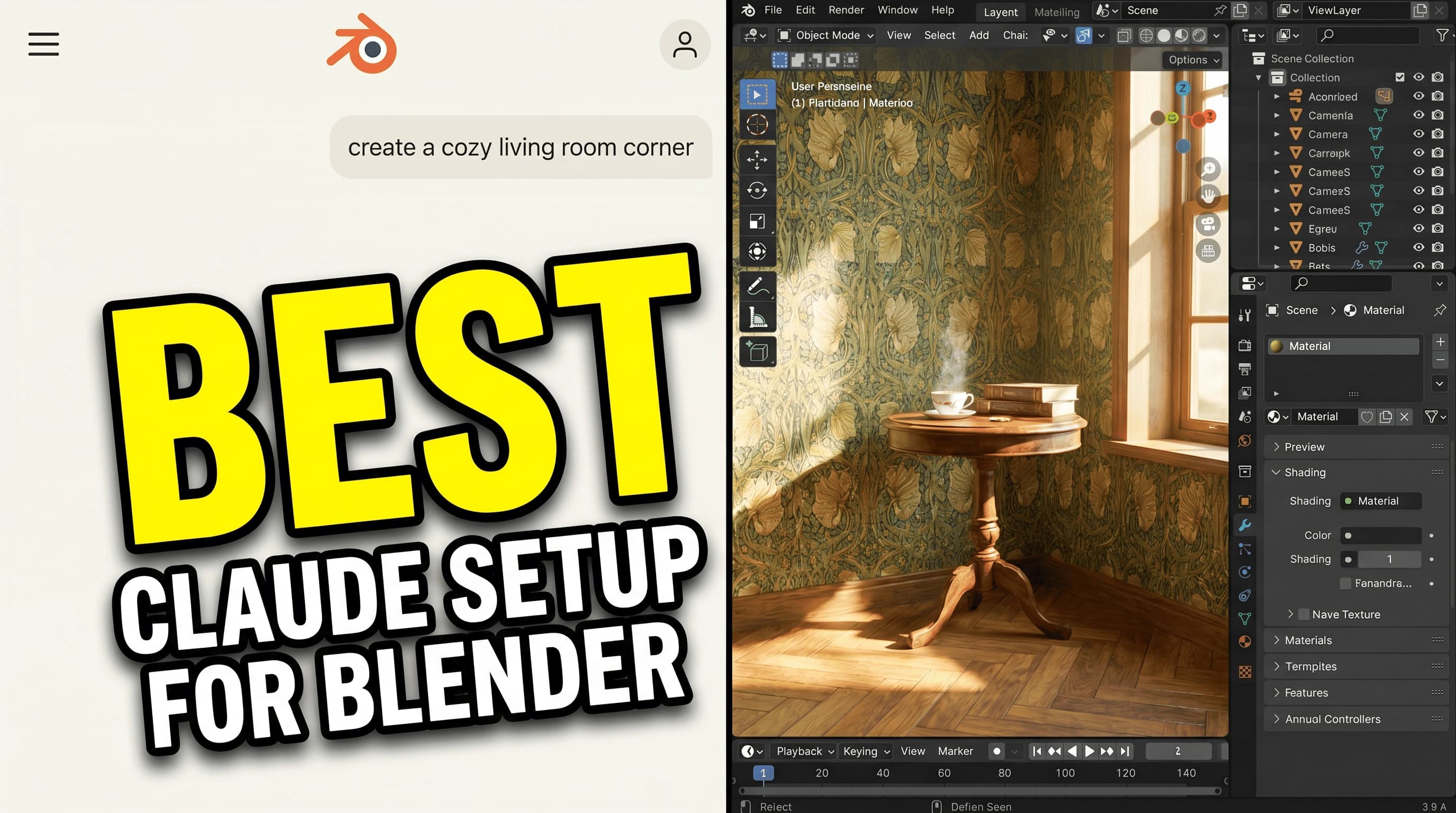 Best Claude + Blender Setup: MCP Installation, MCP Skills