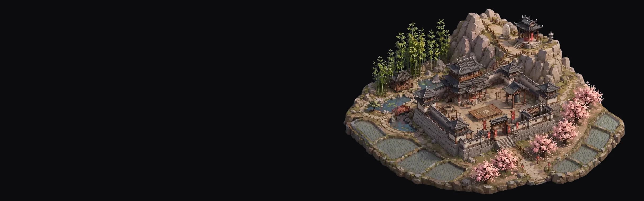 AI-generated game environment built in the course